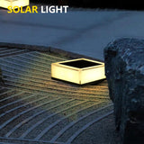 Solar Pillar Lamp Decorative Simple RGB Light