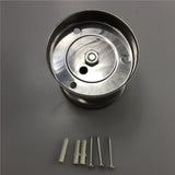 Solar Pillar Light Round Ball Stainless Steel Base