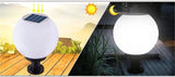 Solar Pillar Light Round Ball Stainless Steel Base Features
