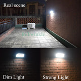 Solar Motion Sensor Lights 4 Modes of Lighting Real Scene.
