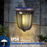 Solar Wall Light Motion Sensor Outdoor Waterproof