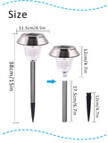 Solar Stainless Steel Landscape Lights , Product Dimensions.