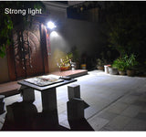 Solar Security Spotlights, Double Head Adjustable 10W, Waterproof, Night Scene.