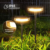 2PCS Solar Swaying Pathway Lights, Bright and Waterproof for Yard, Lawn & Garden Decor