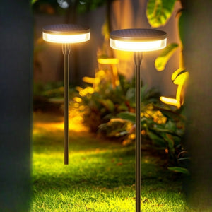 2PCS Solar Swaying Pathway Lights, Bright and Waterproof for Yard, Lawn & Garden Decor