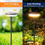 2PCS Solar Swaying Pathway Lights, Bright and Waterproof for Yard, Lawn & Garden Decor