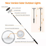2PCS Solar Swaying Pathway Lights, Bright and Waterproof for Yard, Lawn & Garden Decor