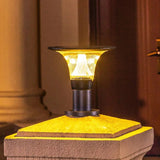 Solar Pillar Lights Waterproof For Home Villa Gate Garden Lighting