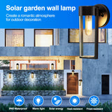 Solar Garden Wall Lights Waterproof 2 Pieces Applications.