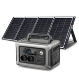 Solar Portable Power station Battery for Home Backup and Outdoors Camping RV