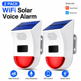 Solar wifi security alarm 2 pack