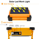 Solar Portable Light, USB Solar Charging And Emergency Flashlight For Outdoor Activities