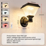 Solar Pillar Light Outdoor Post Cap Lantern specifications
