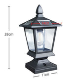 Solar Outdoor Post Lights – Warm White Dusk to Dawn Lantern dimensions
