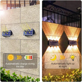 Solar Wall Lamp, Up & Down LED Light, Outdoor Waterproof Colour Changing Light