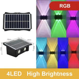 Solar Wall Lamp, Up & Down LED Light, Outdoor Waterproof Colour Changing Light