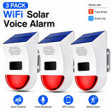 Solar wifi security alarm 3 pack