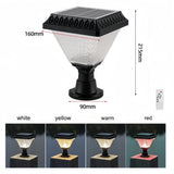 Solar Pillar Light Outdoor Post Cap Lantern with different colours