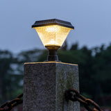 Solar Pillar Light Outdoor Post Cap Lantern
