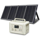 Solar Portable Power Station with Solar Panel for Home Backup and Outdoor Activities, 200W