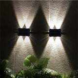 Solar Wall Lamp, Up & Down LED Light, Outdoor Waterproof Colour Changing Light