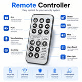 Solar wifi security alarm with remote control