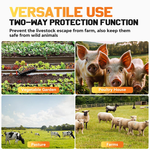 Showing Solar Electric Fence Charger- Application