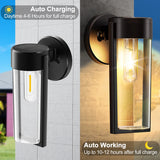 Solar Garden Wall Lights: Auto-Charging and Working Features.
