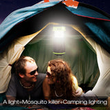 Solar Mosquito Killer Lamp – Portable Camping Light with 3 Modes of Application.