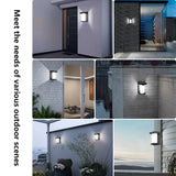 Showing Solar Motion Sensor Wall Light, for Outdoor Lighting Applications.