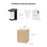 Showing Solar Motion Sensor Wall Light, Product package.