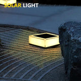 Showing applications of Solar Pillar Lamp with RGB Colour 