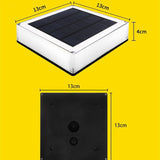 Showing product dimensions of Solar Pillar Lamp with RGB Colour 