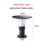 Solar Pillar Light For Home Gate Garden Lighting Product Parameters.