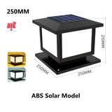 Showing Product Dimensions of Solar Pillar Light – Waterproof, Durable Design with Four Colour Modes 