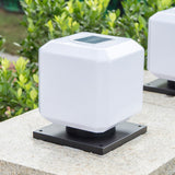 Solar Pillar Lights For Wall Garden And Decorative Street Light, Day Scene.