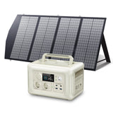Showing Solar Portable Power Station for Home Backup and Outdoor Activities