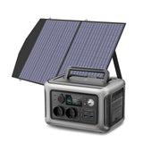 Solar Portable Power Station Battery for Home Backup and Outdoors Camping RV, 100 W
