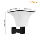 Showing Solar Security Wall Lights Motion Sensor With 3 Lighting Modes, Dimensions