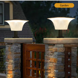 Showing Solar Security Wall Lights Motion Sensor With 3 Lighting Modes, Pillar Light Position