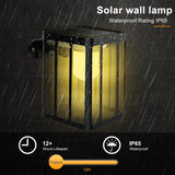 Solar Security Wall Lights Motion Sensor With Three Lighting Modes, Waterproof.