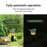 Solar energy mole and snake repellent day and night application