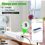 Showing working features of Portable Solar Flashlight – Torch with USB Phone Charger