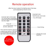 Showing remote operation of Solar Street Light – Weatherproof Smart Light Sensor & Remote Control 