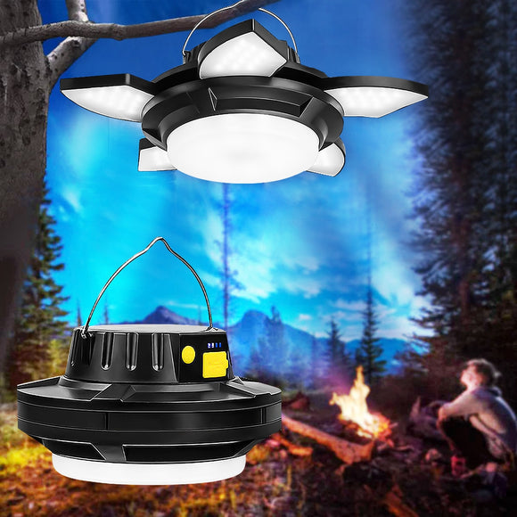 Solar Camping Light with Power Bank