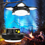 Solar Camping Light with Power Bank