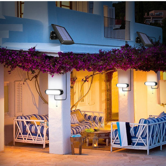 Showing night applications of Solar Light with Pull Switch 