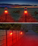 Showing  night application of Solar Security Alarm Light