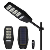 Showing front and back of Solar Street Light with Motion Sensor and remote