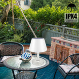 Showing front view of Solar Table Lamp 